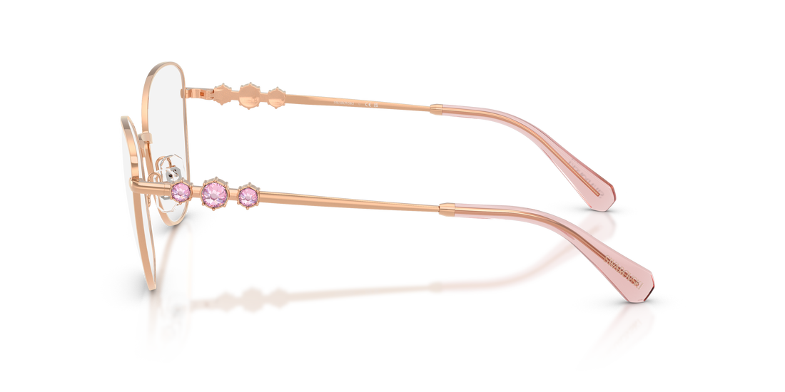Prescription glasses swarovski sk1034 4014 dorado cat eye femenino size 56mm - Detailed view