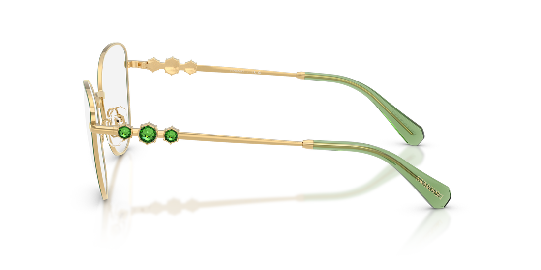 Prescription glasses swarovski sk1034 4044 dorado cat eye femenino size 54mm - Detailed view