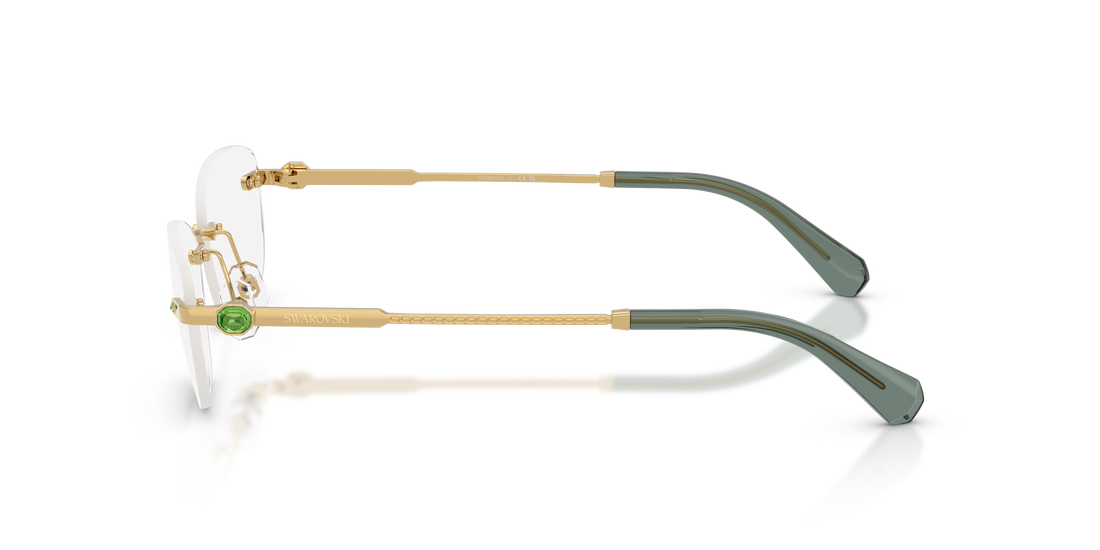 Occhiali da vista swarovski sk1037 4017 dorado oval femenino taglia 54mm - Vista dettagliata