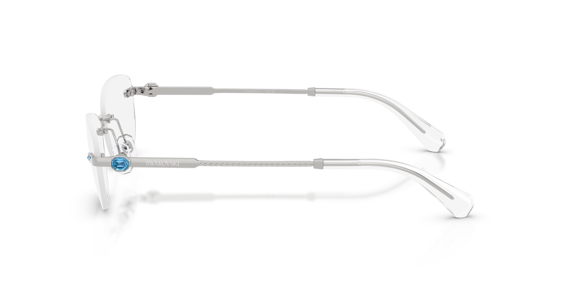 Occhiali da vista swarovski sk1037 4020 plateado oval femenino taglia 56mm - Vista dettagliata