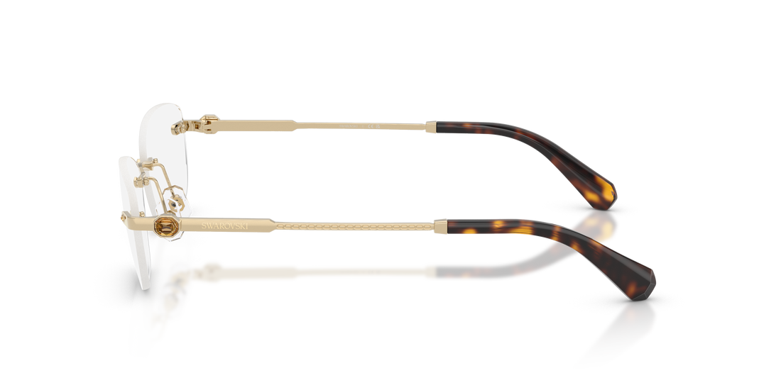 Brillen swarovski sk1037 4028 dorado oval femenino größe 54mm - Detailansicht