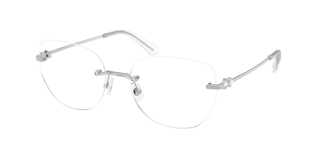 Occhiali da vista swarovski sk1038 4001 plateado round femenino taglia 56mm - Vista principale
