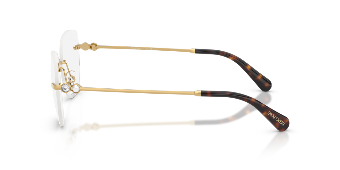 Brillen swarovski sk1038 4004 dorado round femenino größe 56mm - Detailansicht