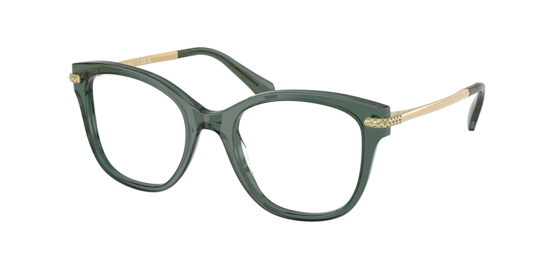 Prescription glasses swarovski sk2044 1043 verde square femenino size 51mm - Main view
