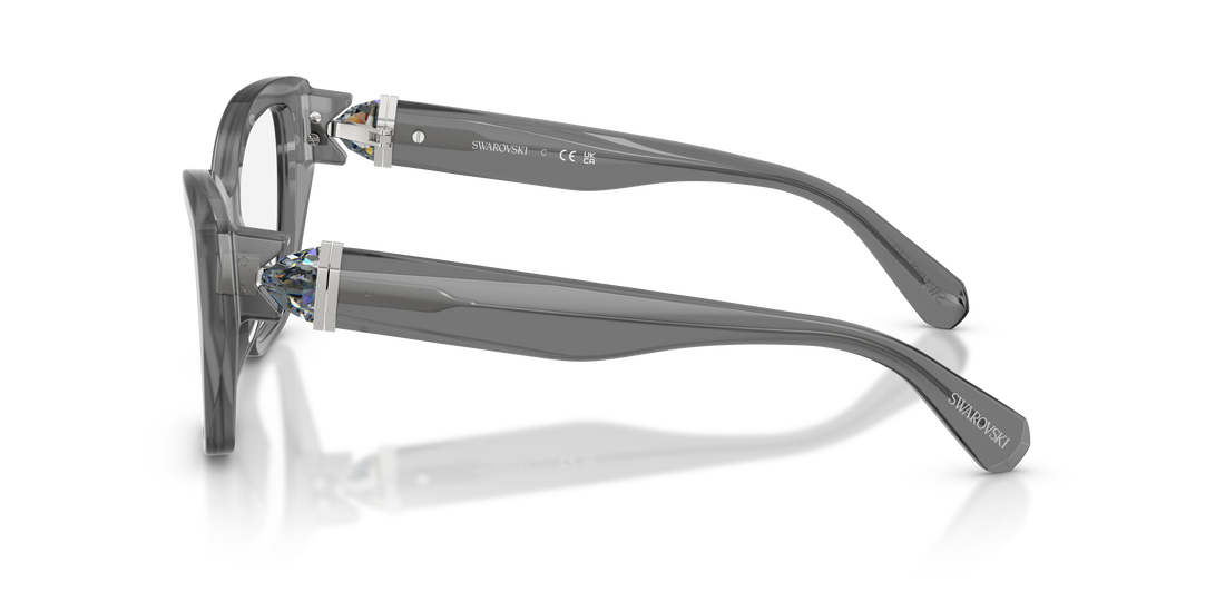 Prescription glasses swarovski sk2050u 1072 gris cat eye femenino size 52mm - Detailed view