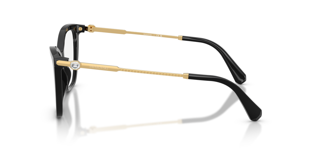 Prescription glasses swarovski sk2051 1001 negro cat eye femenino size 51mm - Detailed view