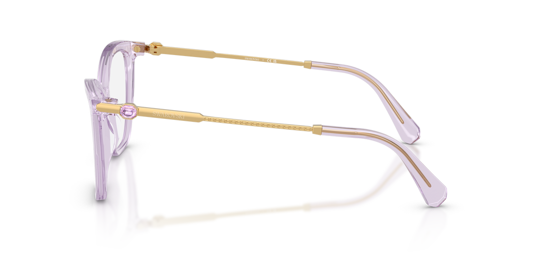Prescription glasses swarovski sk2051 1079 violeta cat eye femenino size 51mm - Detailed view
