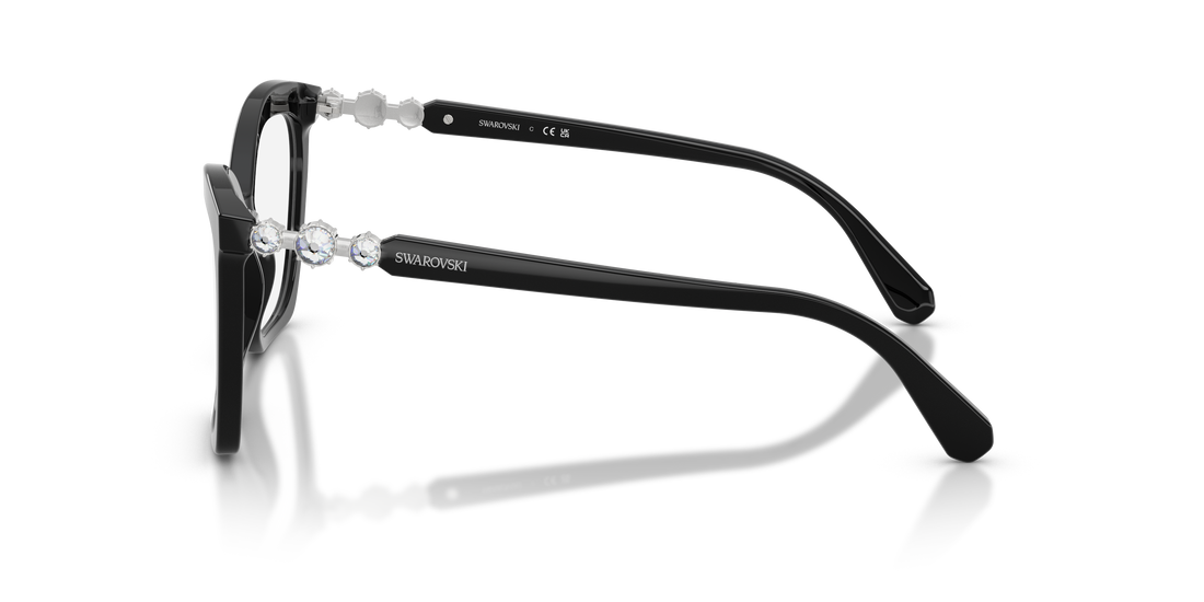 Prescription glasses swarovski sk2053 1038 negro cat eye femenino size 52mm - Detailed view