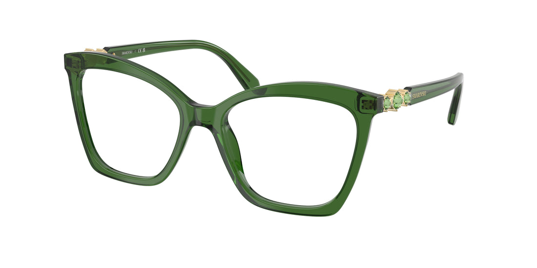 Prescription glasses swarovski sk2053 1081 verde cat eye femenino size 54mm - Main view