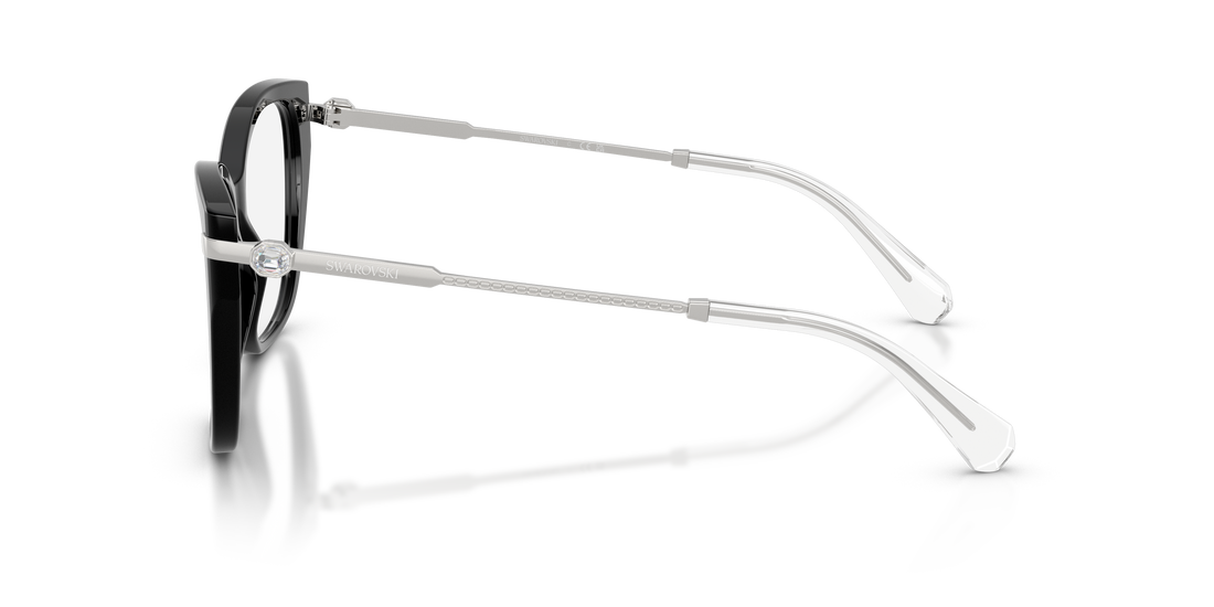 Occhiali da vista swarovski sk2060 1038 negro cat eye femenino taglia 53mm - Vista dettagliata