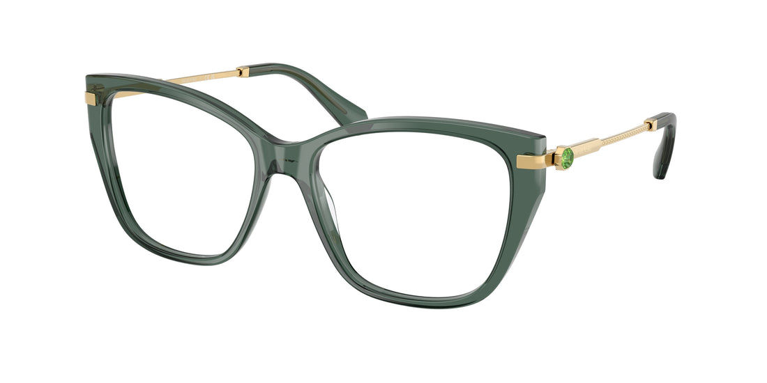Lunettes de vue swarovski sk2060 1043 verde cat eye femenino taille 53mm - Vue principale