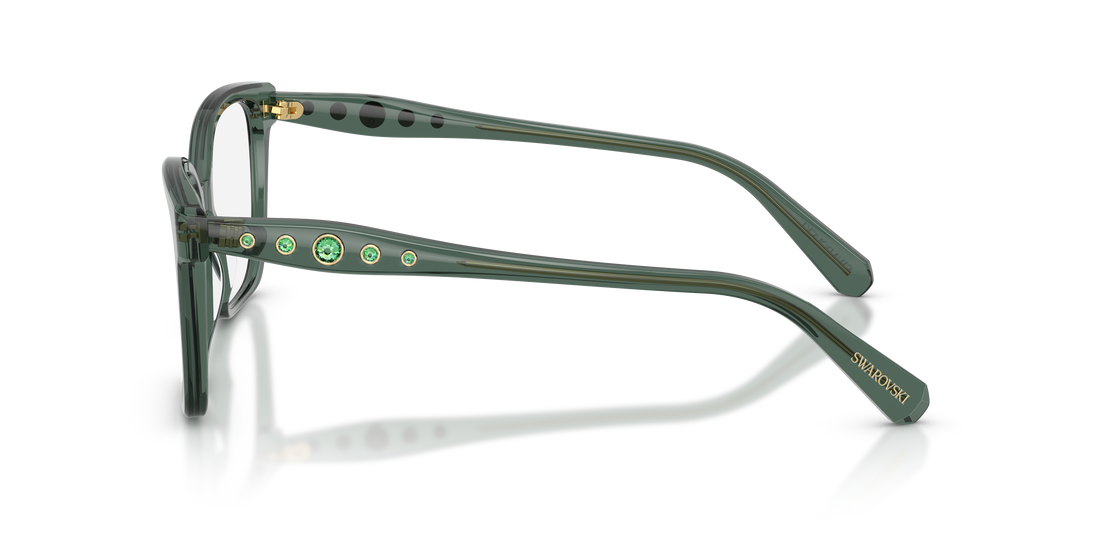 Occhiali da vista swarovski sk2061 1043 verde square femenino taglia 53mm - Vista dettagliata