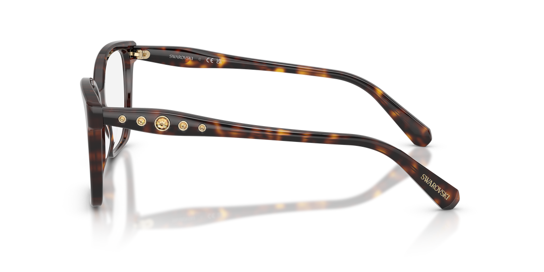 Occhiali da vista swarovski sk2061 1101 havana square femenino taglia 55mm - Vista dettagliata