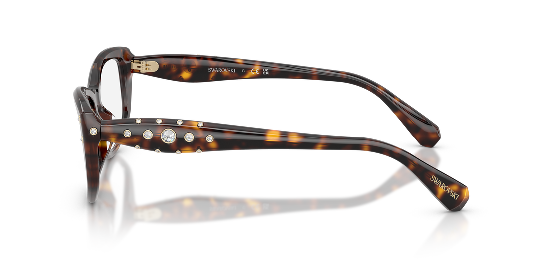 Brillen swarovski sk2062u 1002 havana pillow femenino größe 54mm - Detailansicht