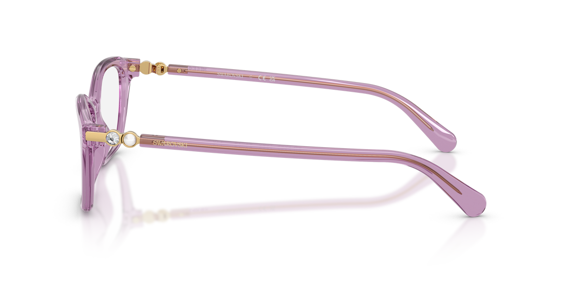Lunettes de vue swarovski sk2065 1096 violeta pillow femenino taille 54mm - Vue détaillée