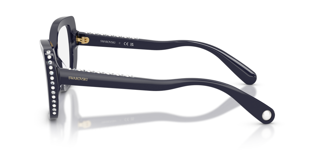 Lunettes de vue swarovski sk2066u 1099 azul butterfly femenino taille 53mm - Vue détaillée