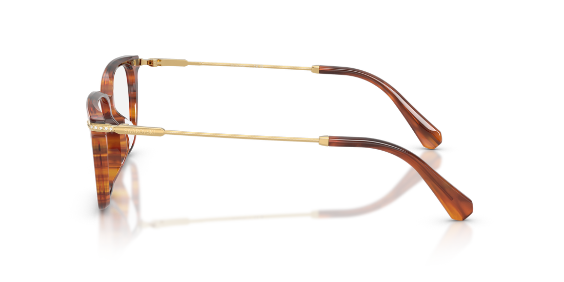 Occhiali da vista swarovski sk2067d 1091 marron pillow femenino taglia 53mm - Vista dettagliata