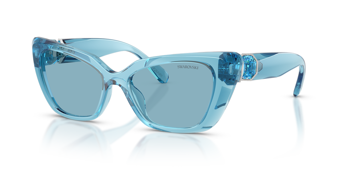 Lunettes de soleil swarovski sk6047 107872 azul cat eye femenino taille 54mm - Vue détaillée