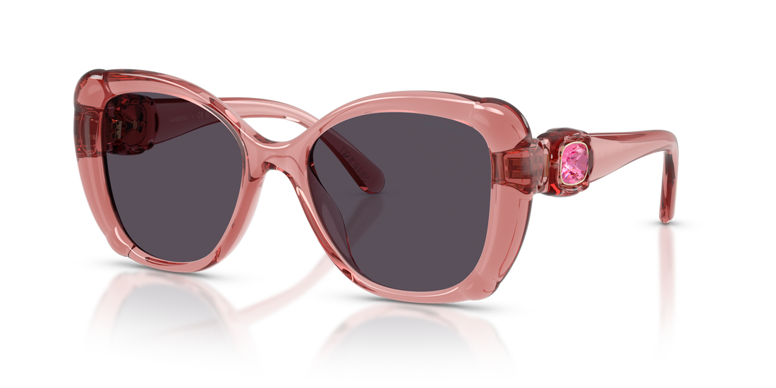 Lunettes de soleil swarovski sk6051u 1097p5 rosa butterfly femenino taille 53mm - Vue détaillée