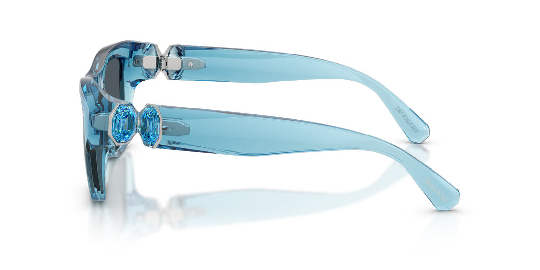 Lunettes de soleil swarovski sk6056u 107887 azul pillow femenino taille 50mm - Vue détaillée