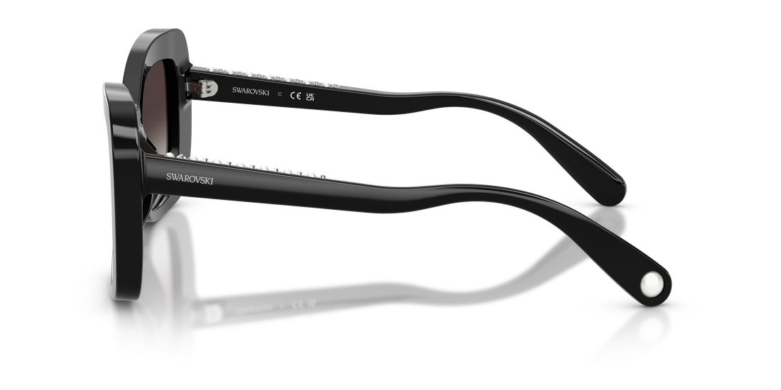 Lunettes de soleil swarovski sk6062u 10018g negro butterfly femenino taille 51mm - Vue détaillée