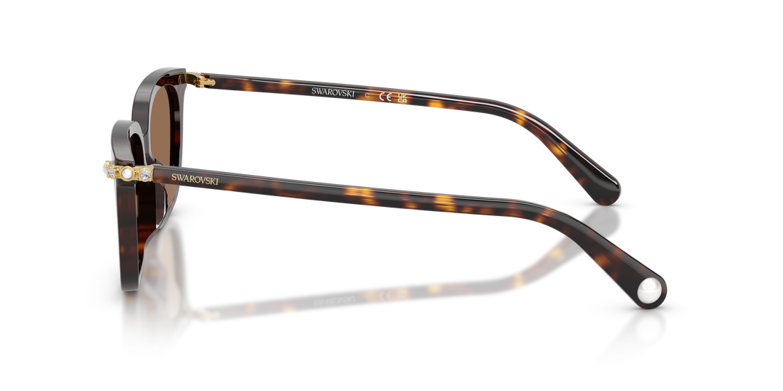 Gafas de sol swarovski sk6064d 100273 havana pillow femenino talla 56mm - Vista de detalle