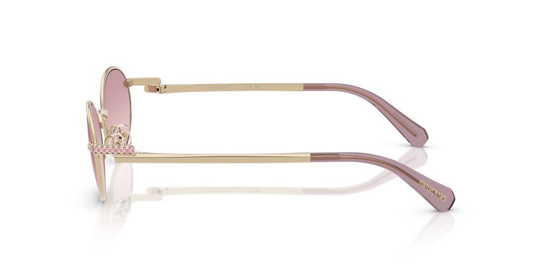 Gafas de sol swarovski sk7033 401368 dorado oval femenino talla 53mm - Vista de detalle