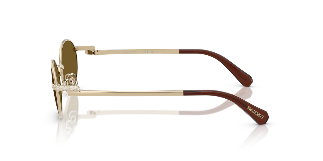 Gafas de sol swarovski sk7033 404673 dorado oval femenino talla 53mm - Vista de detalle