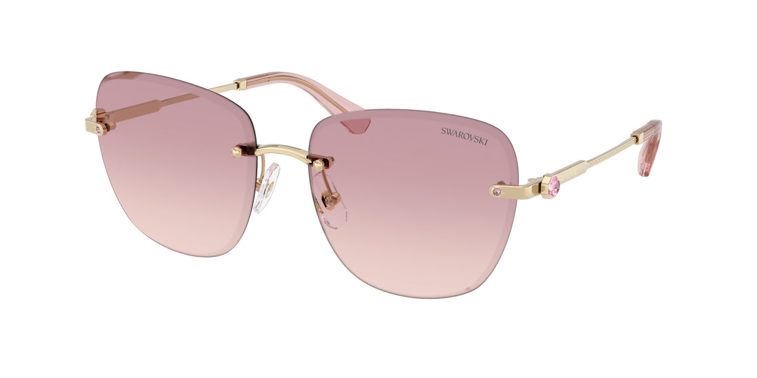 Gafas de sol swarovski sk7043 401368 dorado square femenino talla 58mm - Vista principal