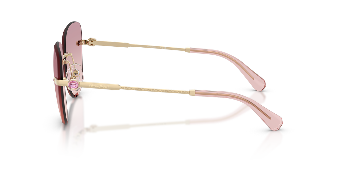 Gafas de sol swarovski sk7043 401368 dorado square femenino talla 58mm - Vista de detalle