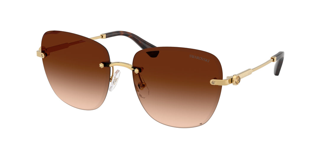 Gafas de sol swarovski sk7043 403774 dorado square femenino talla 58mm - Vista principal