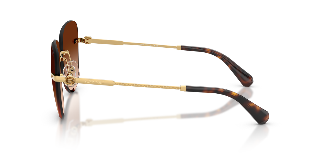 Gafas de sol swarovski sk7043 403774 dorado square femenino talla 58mm - Vista de detalle