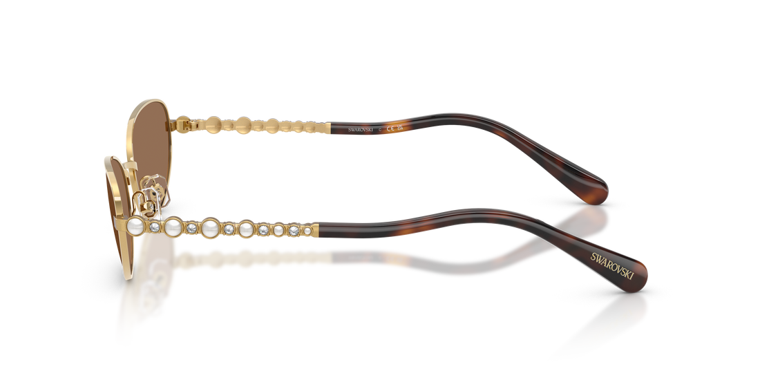 Gafas de sol swarovski sk7044 400473 dorado oval femenino talla 56mm - Vista de detalle