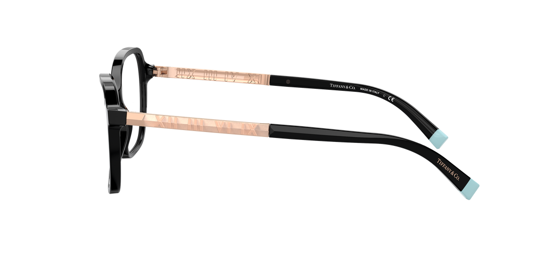 Óculos graduados tiffany tf2211 8001 negro pillow femenino tamanho 54mm - Vista de detalhe
