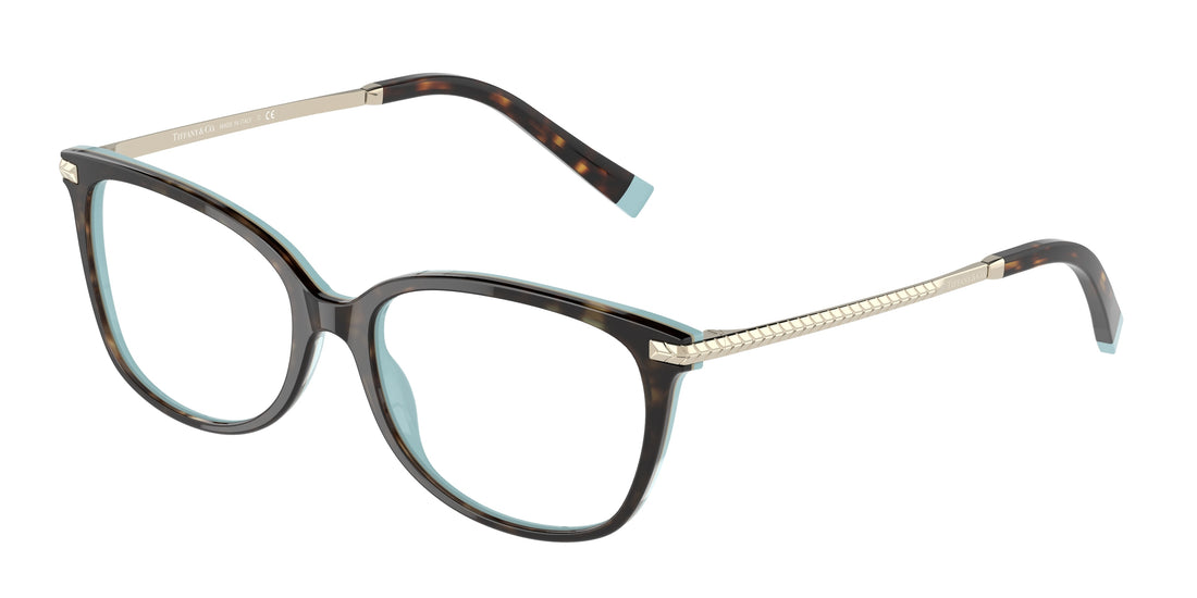Óculos graduados tiffany tf2221 8134 marron rectangular femenino tamanho 54mm - Vista principal