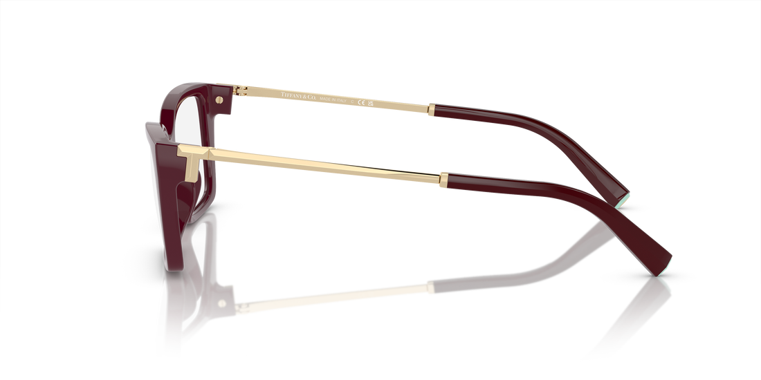 Óculos graduados tiffany tf2239u 8389 violeta rectangular femenino tamanho 52mm - Vista de detalhe