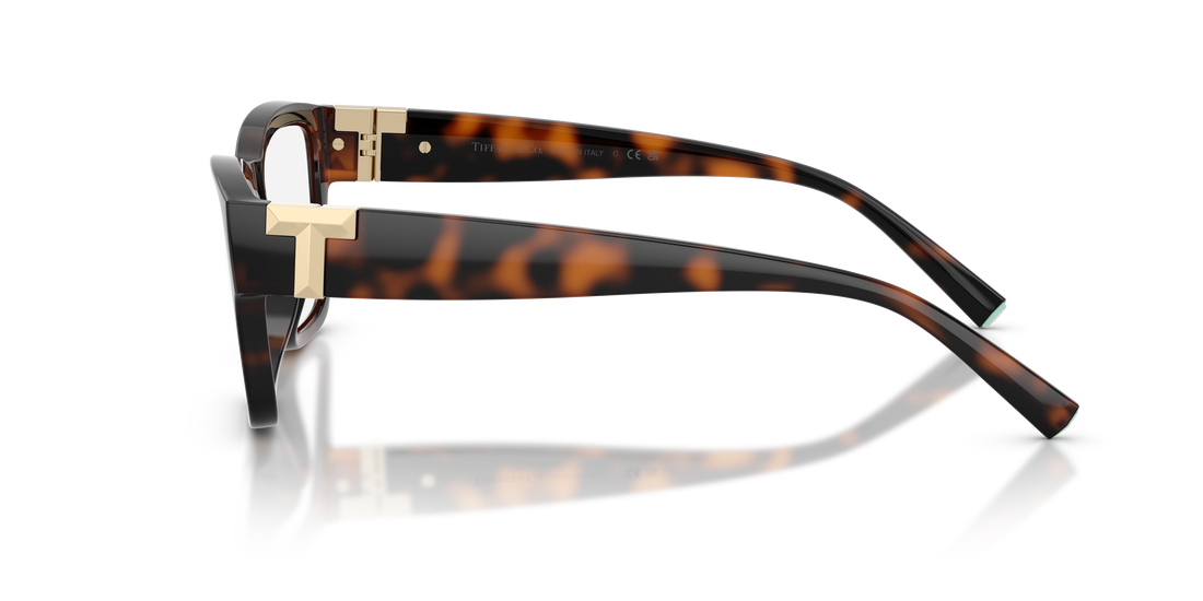 Occhiali da vista tiffany tf2285u 8015 havana rectangular femenino taglia 55mm - Vista dettagliata