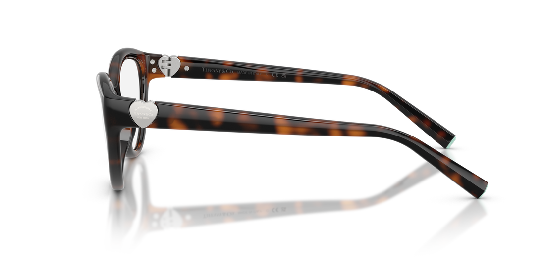 Occhiali da vista tiffany tf2287u 8015 havana cat eye femenino taglia 53mm - Vista dettagliata