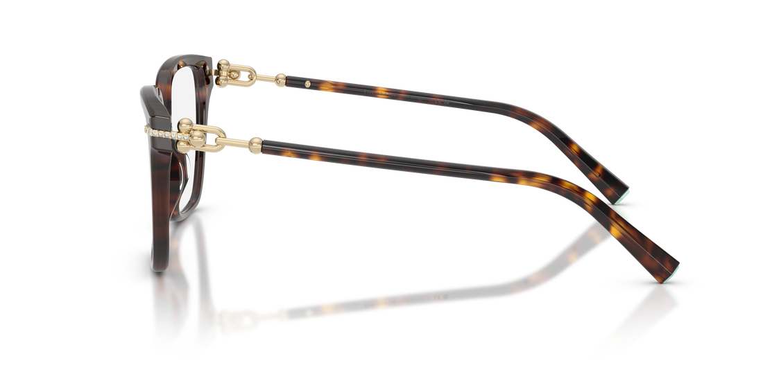 Occhiali da vista tiffany tf2290bu 8015 havana square femenino taglia 55mm - Vista dettagliata