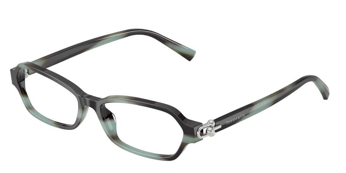 Óculos graduados tiffany tf2293u 8443 havana irregular femenino tamanho 54mm - Vista principal