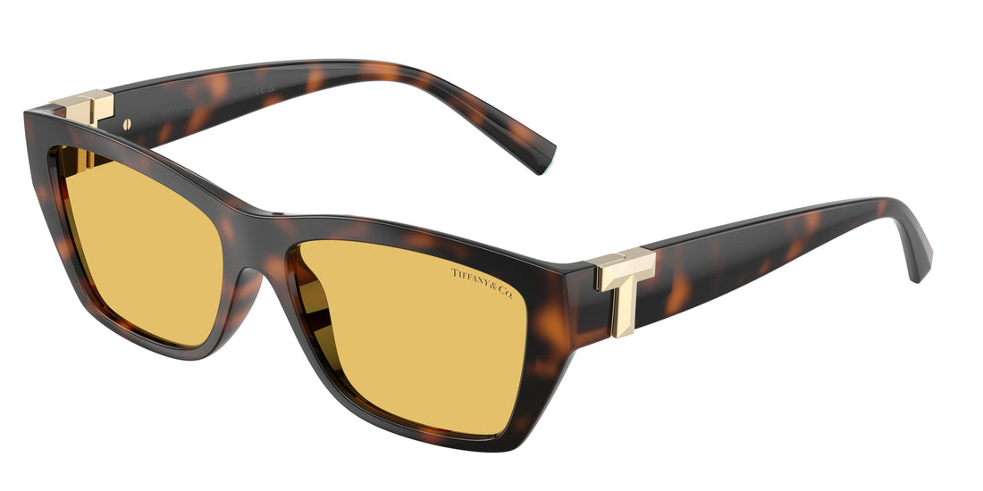 Lunettes de soleil tiffany tf4255u 845685 havana rectangular unisex taille 56mm - Vue principale