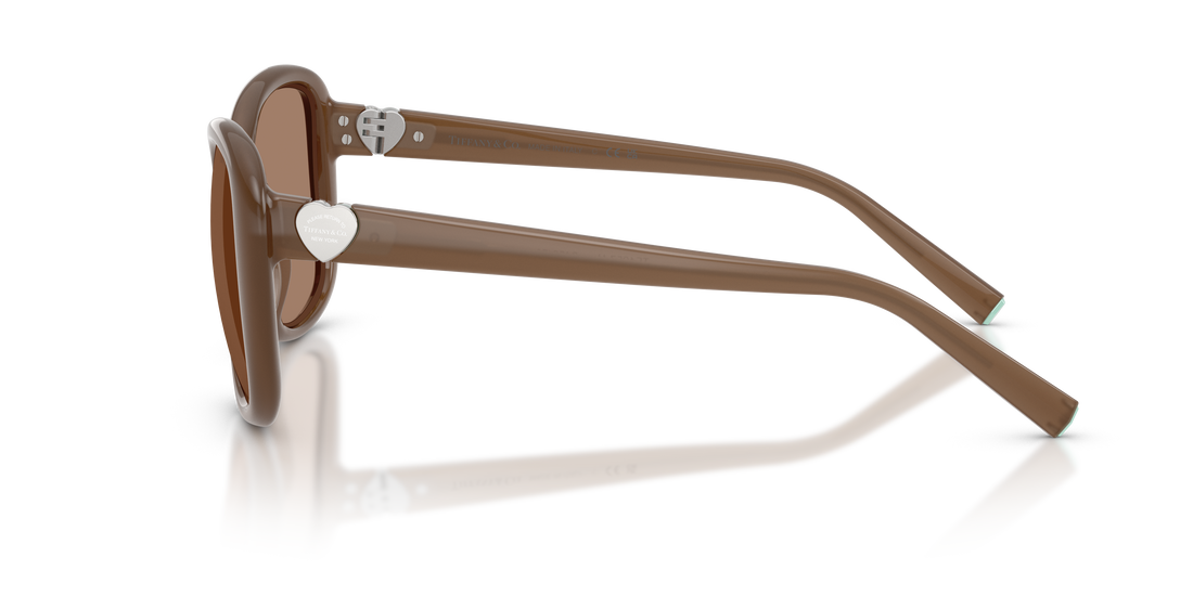 Lunettes de soleil tiffany tf4257u 845973 marron pillow femenino taille 56mm - Vue détaillée