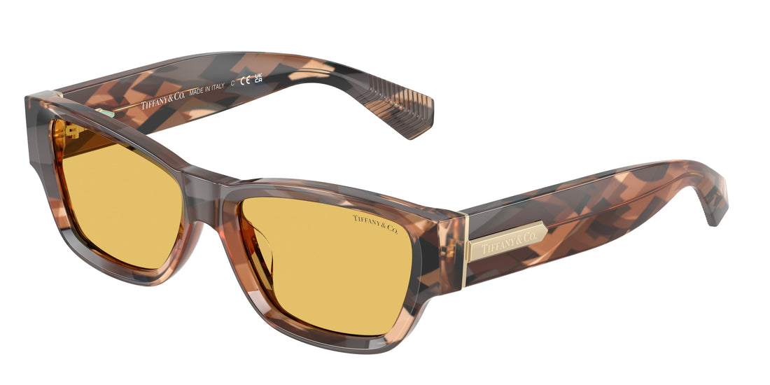 Lunettes de soleil tiffany tf4265u 845485 marron rectangular femenino taille 54mm - Vue principale