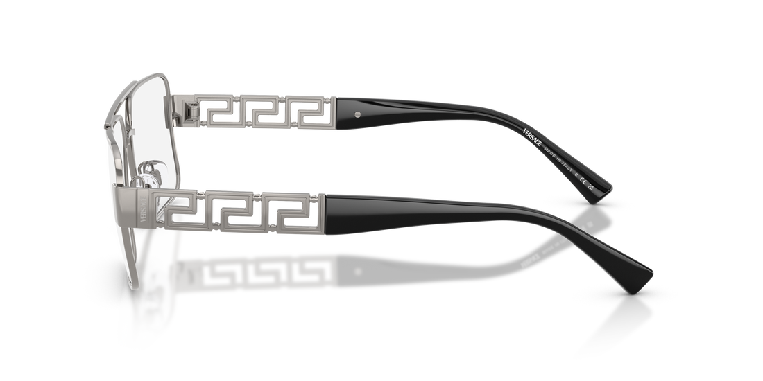 Occhiali da vista versace ve1308 1000 gris pillow masculino taglia 58mm - Vista dettagliata