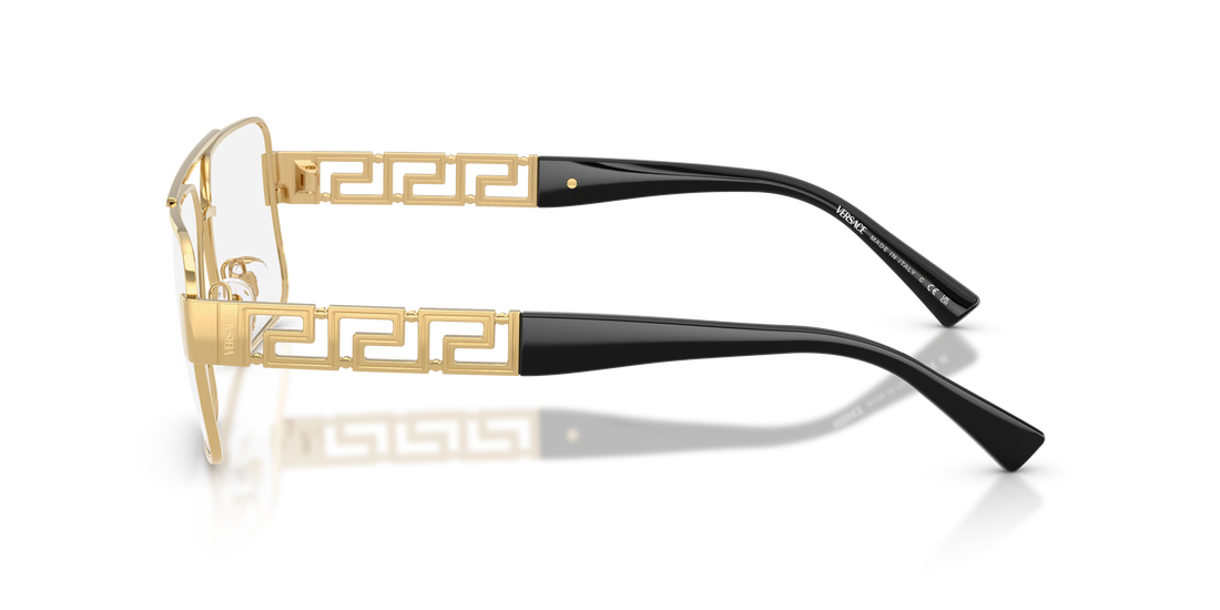 Occhiali da vista versace ve1308 1002 dorado pillow masculino taglia 56mm - Vista dettagliata