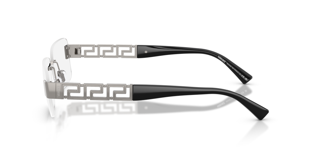 Occhiali da vista versace ve1310 1000 gris pillow masculino taglia 56mm - Vista dettagliata