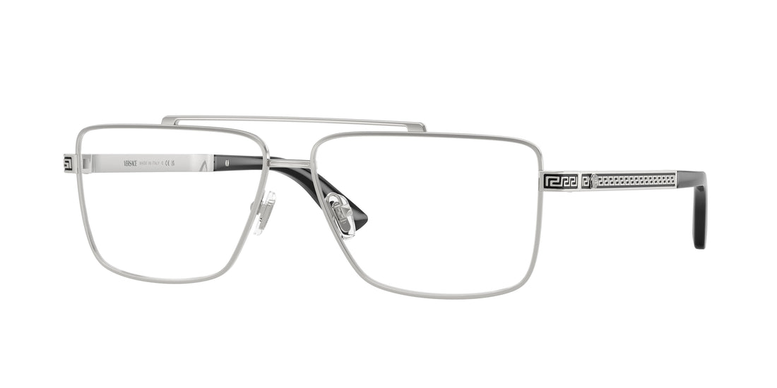 Occhiali da vista versace ve1315 1000 plateado rectangular masculino taglia 58mm - Vista principale