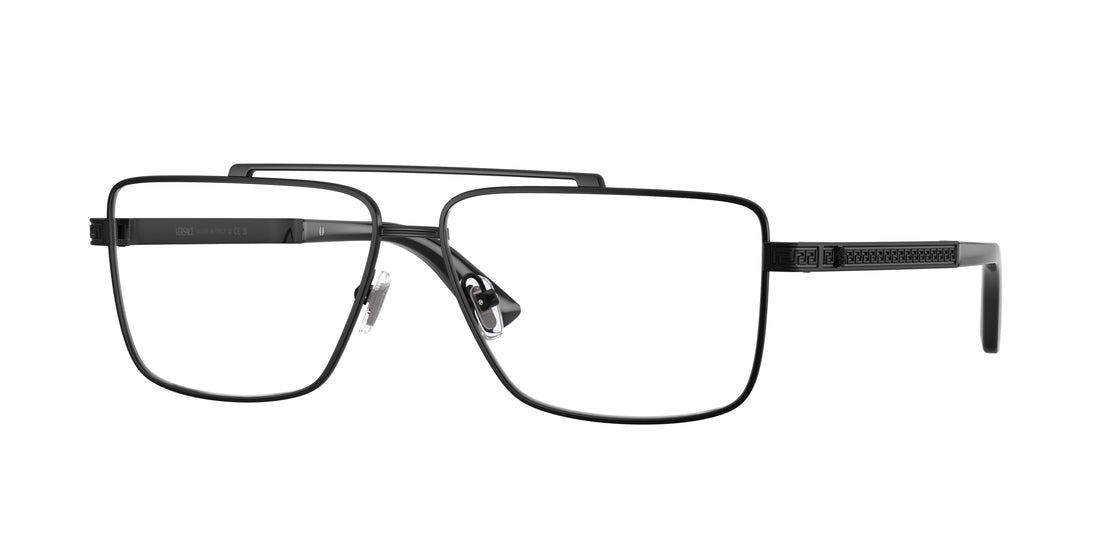 Prescription glasses versace ve1315 1261 negro rectangular masculino size 56mm - Main view