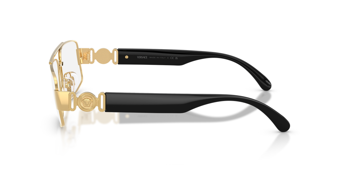 Occhiali da vista versace ve1317 1002 dorado rectangular masculino taglia 56mm - Vista dettagliata