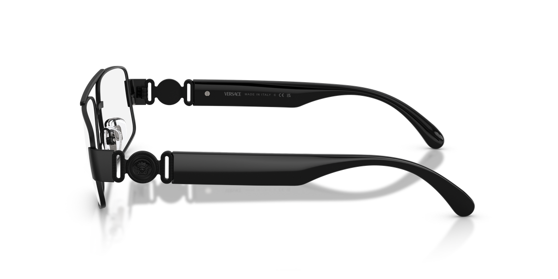 Occhiali da vista versace ve1317 1436 negro rectangular masculino taglia 56mm - Vista dettagliata